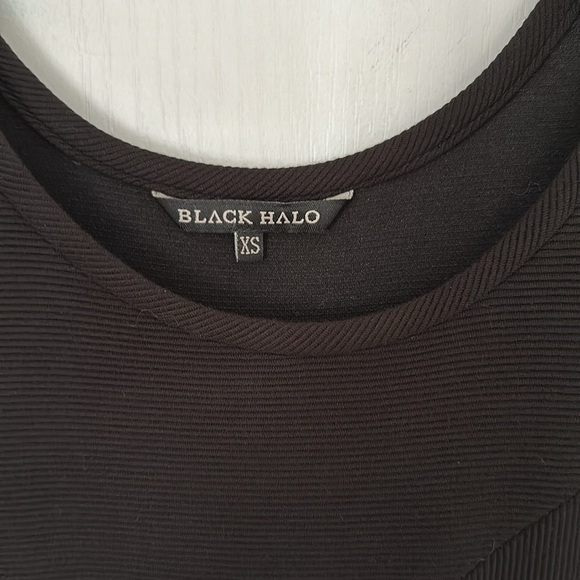 BLACK HALO RIBBED STRETCH MAXI DRESS - Picture 3 of 3